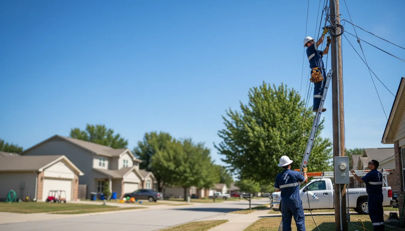 Residential electrician providing installation services in Ashdown, AR